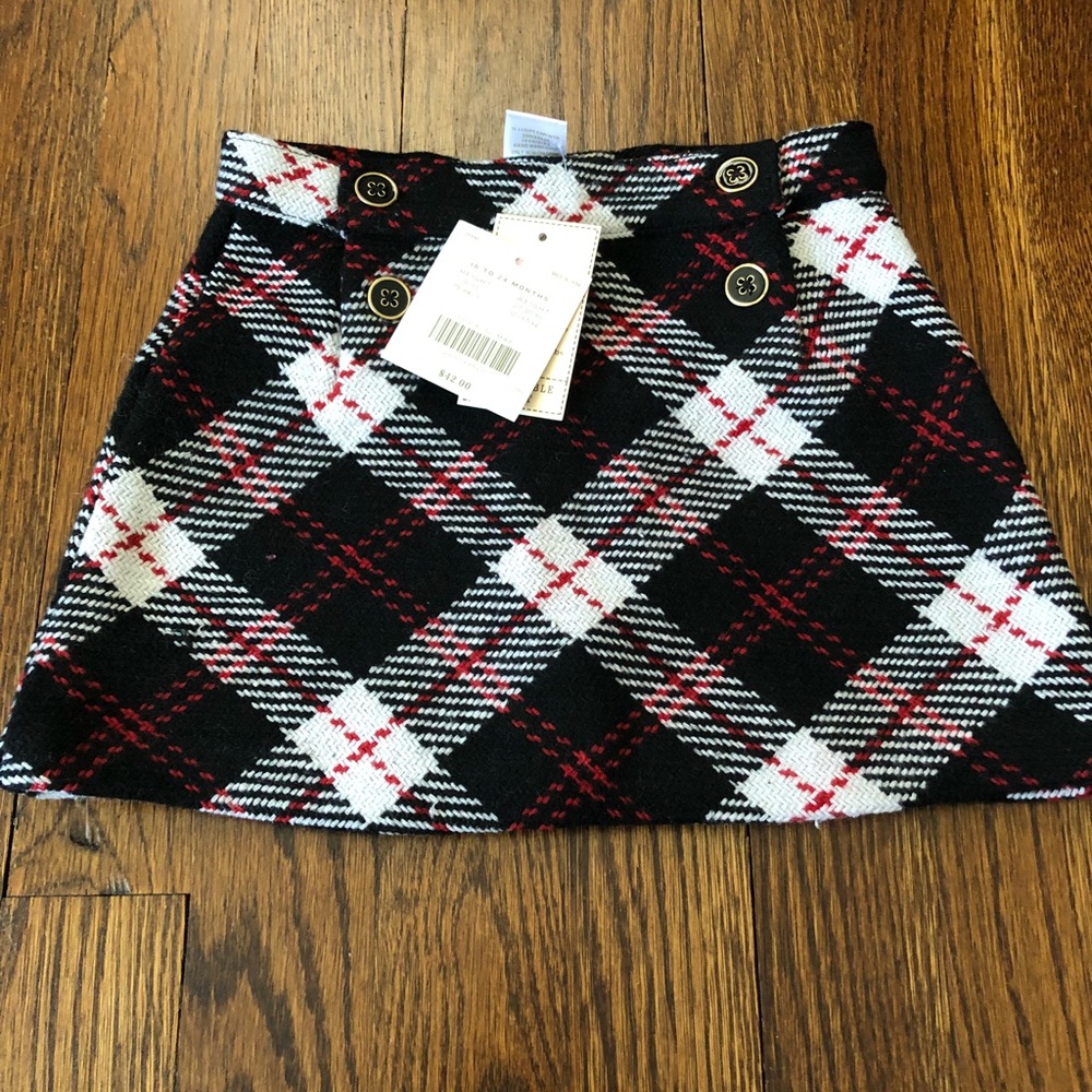 Janie and Jack plaid skirt